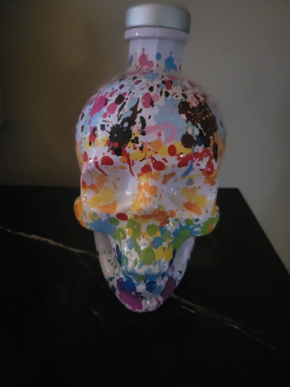 Crystal Head Skull Vodka Empty Multicolor Splash Pride 2023 Skull Bottle
